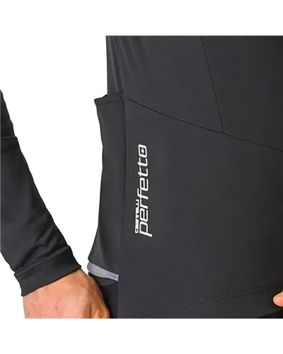 Castelli Perfetto Air Ristretto Men's Cycling Jacket, Light Black