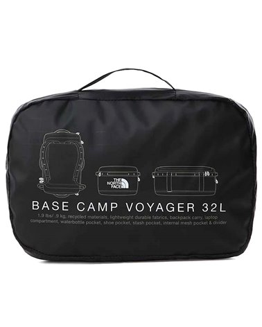 The North Face Base Camp Voyager Borsone 32 Litri, TNF Black/TNF White