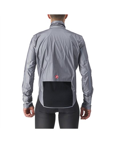 Castelli Tempesta Lite GTX Gore-Tex Giacca Ripiegabile Antipioggia/Antivento Uomo, Grigio