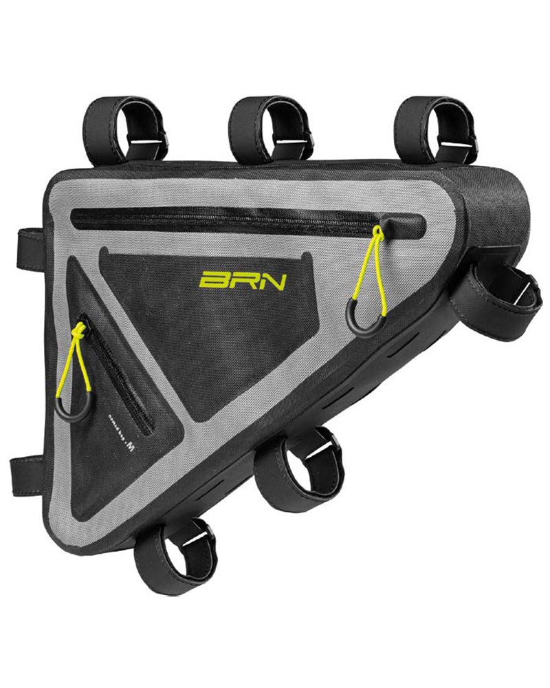 BRN Nomad Waterproof Frame Bicycle Bag, Grey