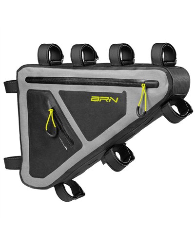 BRN Nomad Waterproof Frame Bicycle Bag, Grey