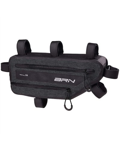 BRN Nomad Variable Volume 2/3 Liters Waterproof Frame Bicycle Bag, Black