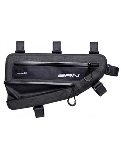 BRN Nomad Variable Volume 2/3 Liters Waterproof Frame Bicycle Bag, Black