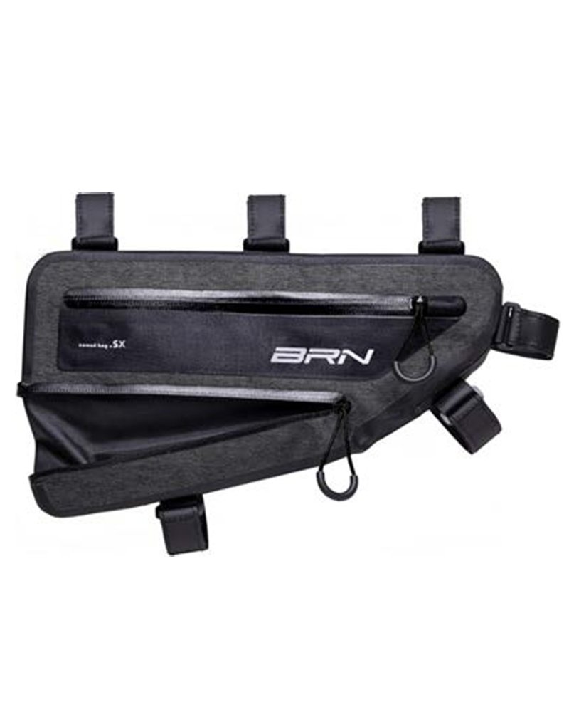 BRN Nomad Variable Volume 2/3 Liters Waterproof Frame Bicycle Bag, Black