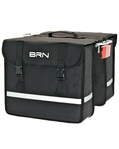 BRN Urban Borse Bici Posteriori Portapacchi 25 Litri, Nero