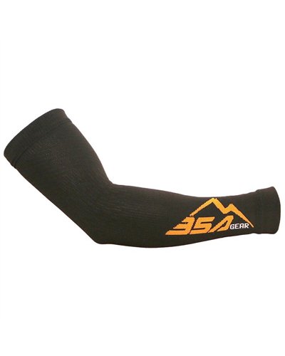 BSA Gear Compression Arm Warmers Bike/Running, Black, Made in Italy