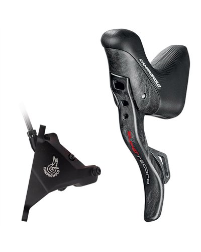 Campagnolo Comando Ergopower Sinistro Super Record EPS 12v DB + Pinza Anteriore 160 con Viti e Olio