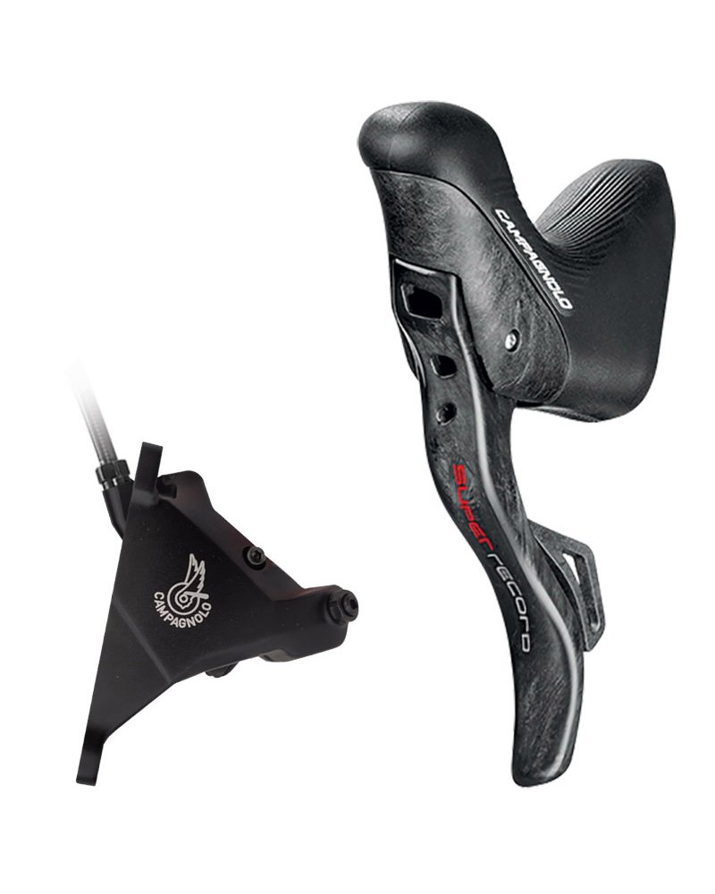 Campagnolo Comando Ergopower Sinistro Super Record EPS 12v DB + Pinza Anteriore 160 con Viti e Olio