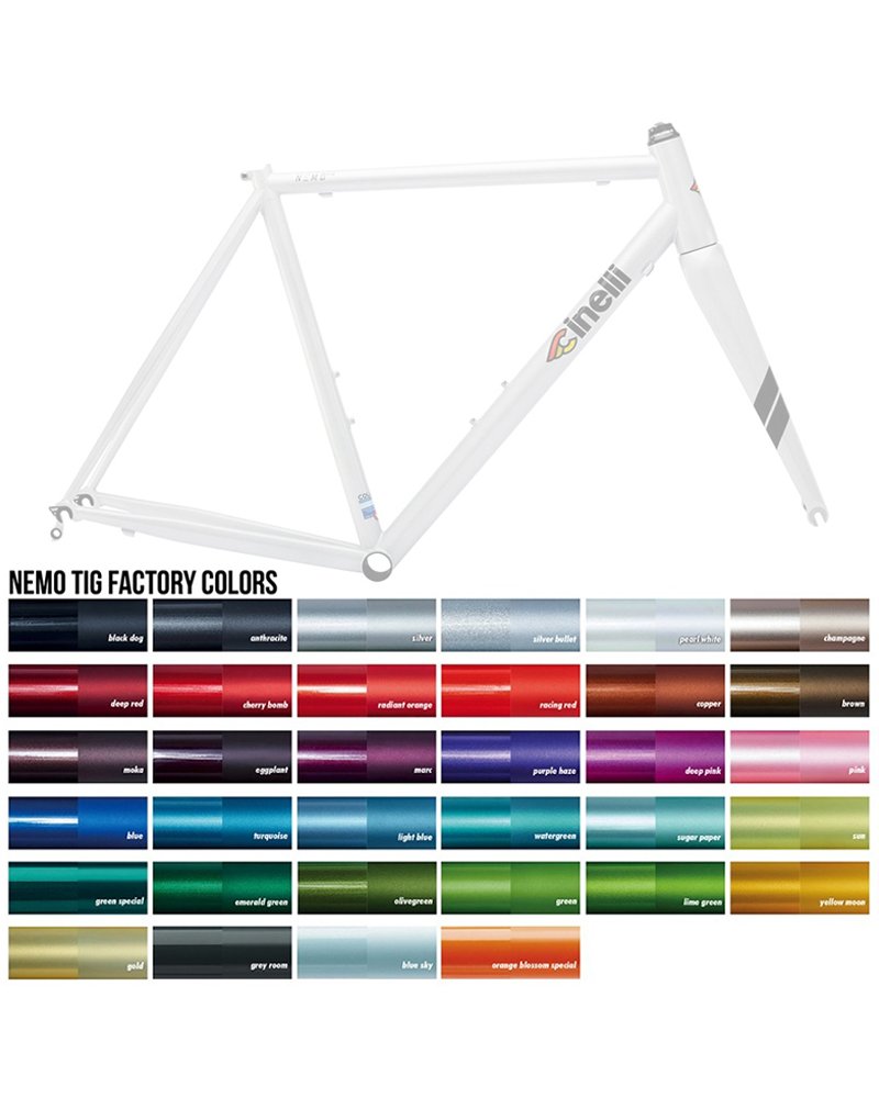 Cinelli Nemo Tig Frameset (Factory Colors)