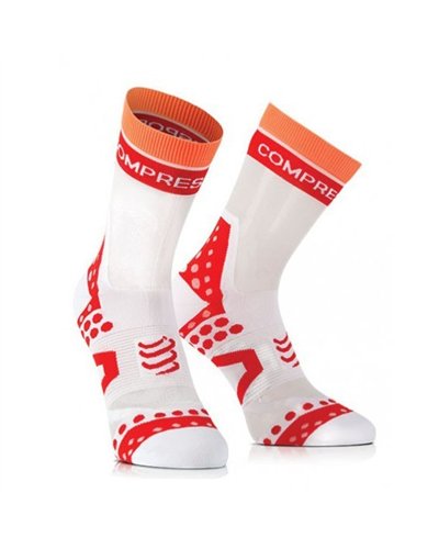 Compressport Pro Racing UltraLight 3D Dots BIKE Socks, White