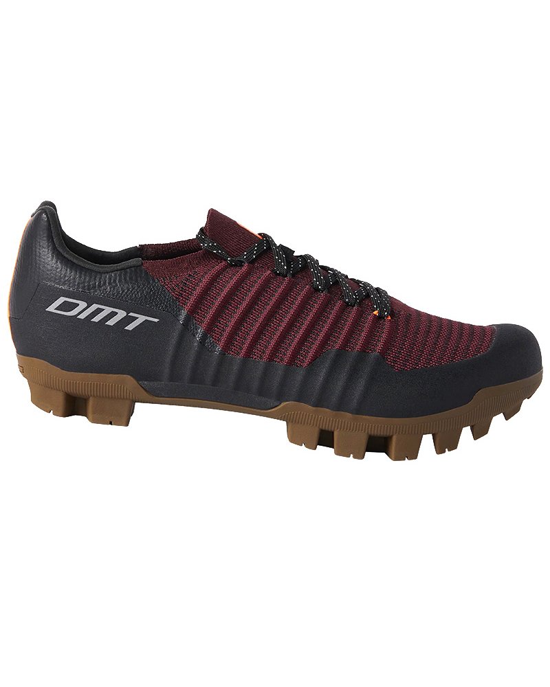 DMT GK1 Men's Gravel Cycling Shoes, Black/Bordeaux