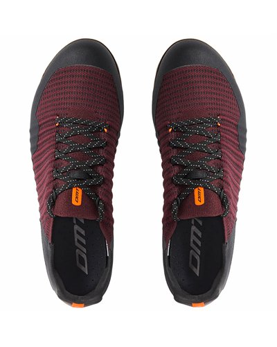 DMT GK1 Men's Gravel Cycling Shoes, Black/Bordeaux
