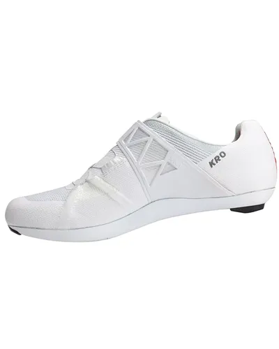 DMT KR0 Evo Men's Road Cycling Shoes, White/Silver