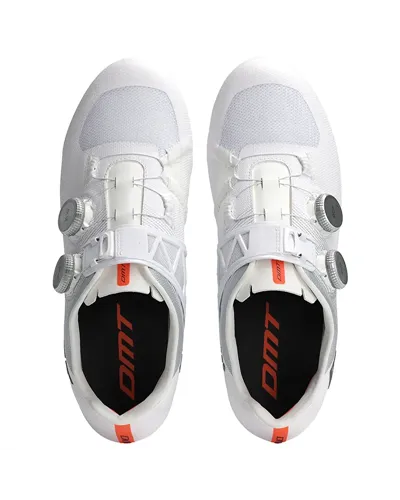 DMT KR0 Evo Scarpe Strada Uomo, Bianco/Argento