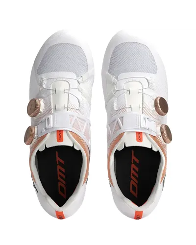 DMT KR0 Evo Scarpe Strada Uomo, Bianco/Bronzo