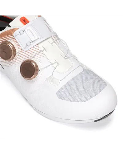 DMT KR0 Evo Scarpe Strada Uomo, Bianco/Bronzo