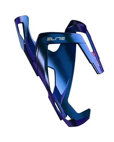 Elite Bottle Cage Vico Glam, Metal Blue/White
