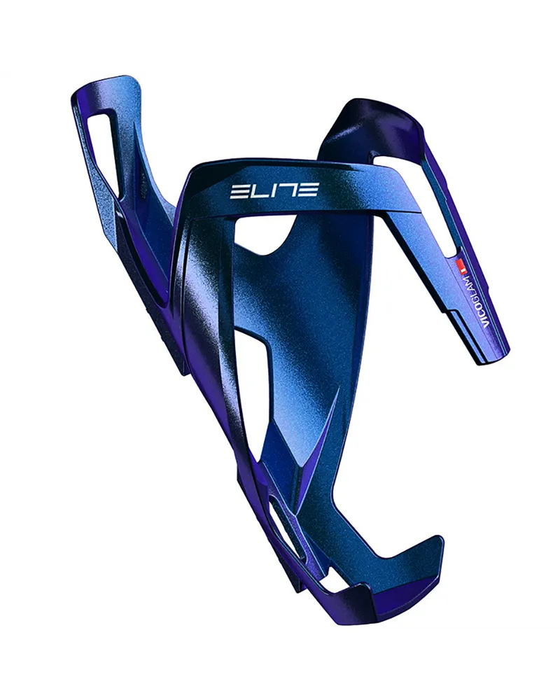 Elite Bottle Cage Vico Glam, Metal Blue/White