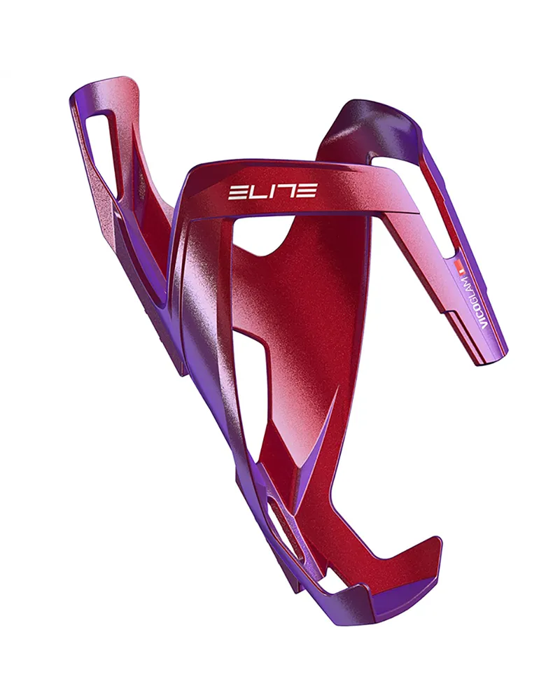 Elite Bottle Cage Vico Glam, Metal Red/White