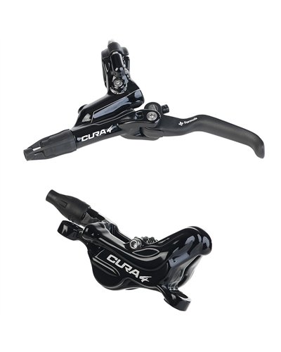 Formula Cura 4 Hydraulic Disc Brake 4-pistons Alu Lever, Black