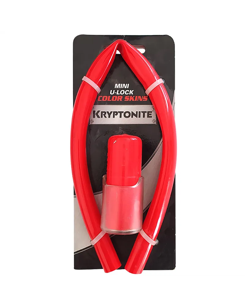 Kryptonite Mini U-Lock Color Skin Kit, Red