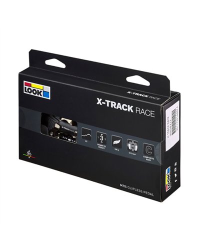 Look X-Track Race Black MTB Bike Pedals with Cleats
