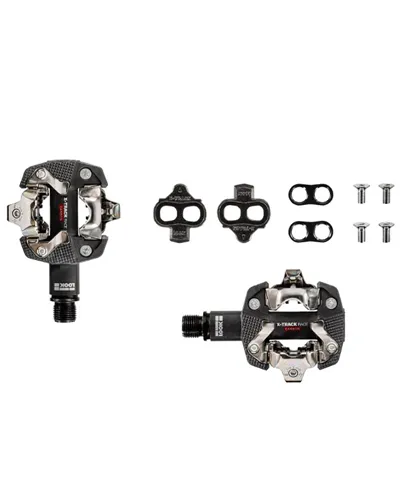 Look X-Track Race Carbon Black MTB Bike Pedals with Cleats (2018)