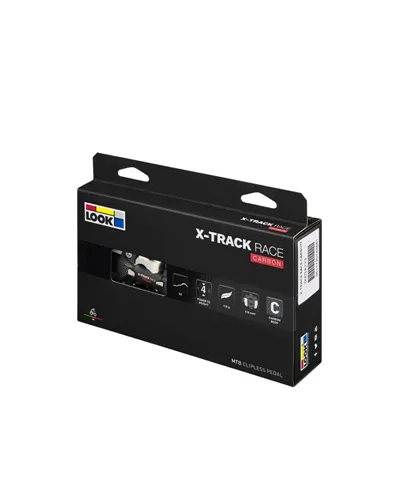 Look X-Track Race Carbon Black Pedali Bici MTB con Tacchette