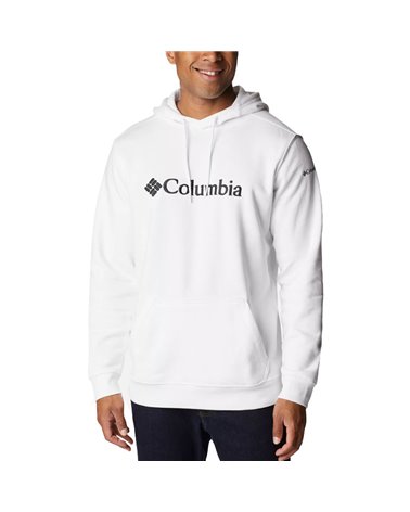 Columbia CSC Basic Logo II Felpa con Cappuccio Uomo, White (CSC Branded Logo)
