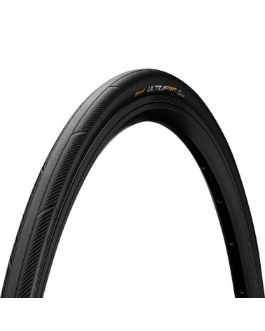 Continental Ultra Sport III 700 X 25C Folding Tyre, Black/Black Skin