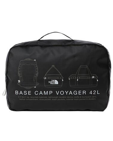The North Face Base Camp Voyager Borsone 42 Litri, TNF Black/TNF White