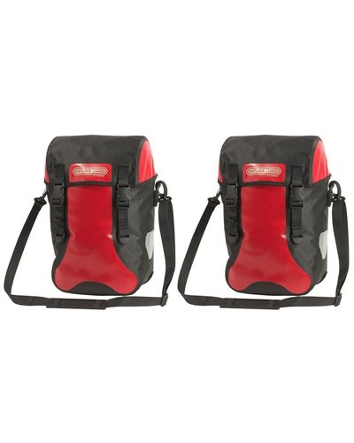 Ortlieb Sport-Packer Classic Coppia Borse Bici 30 Litri, Rosso/Nero