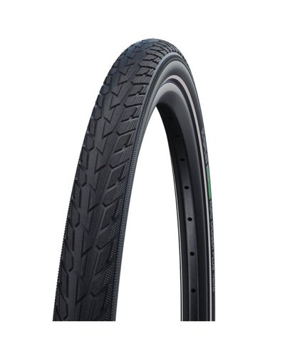 Schwalbe Road Cruiser 26x1.75 47-559 Active Line K-Guard Green Compound Rigid Tyre, Black/Reflex