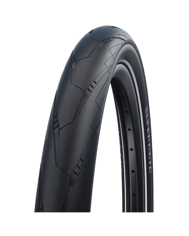 Schwalbe Super Moto 28x2.40 Performance Wired Addix DD RaceGuard Rigid Tyre, Black/Reflex