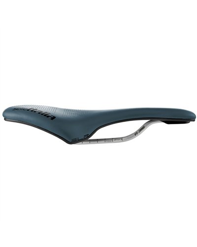 Selle Italia Bicycle Saddle SLR Boost Gravel TI316 Superflow, Blu Granite