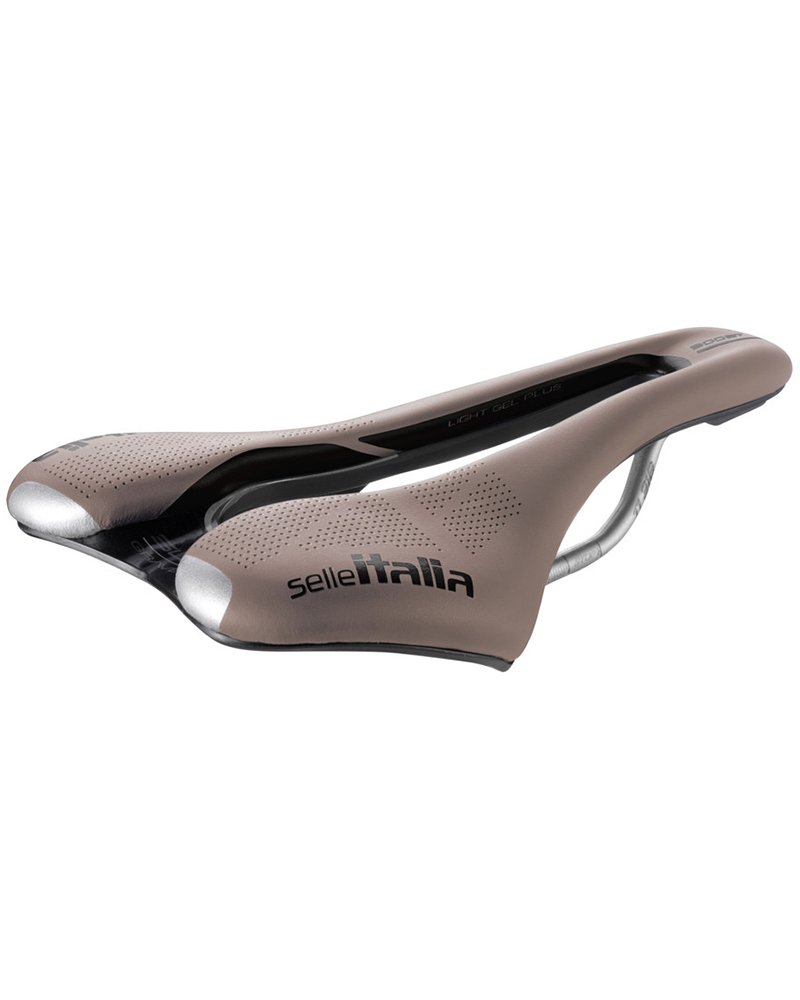 Selle Italia Bicycle Saddle SLR Boost Gravel TI316 Superflow, Mud Brown