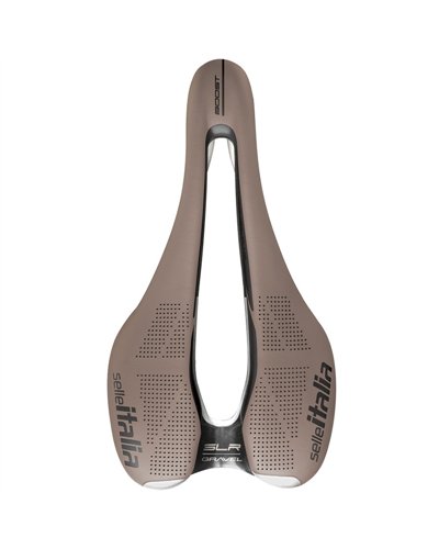 Selle Italia Bicycle Saddle SLR Boost Gravel TI316 Superflow, Mud Brown