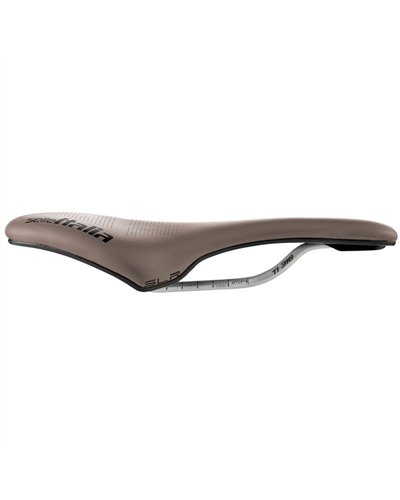 Selle Italia Bicycle Saddle SLR Boost Gravel TI316 Superflow, Mud Brown