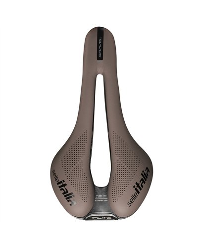Selle Italia Bicycle Saddle Flite Boost Gravel TI316 Superflow, Mud Brown