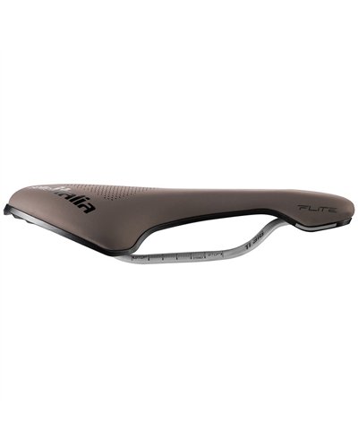 Selle Italia Bicycle Saddle Flite Boost Gravel TI316 Superflow, Mud Brown