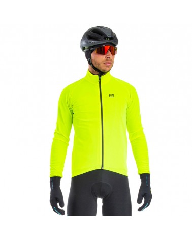 Alè Klimatik Racing Men's Waterproof Cycling Jacket, Fluo Yellow