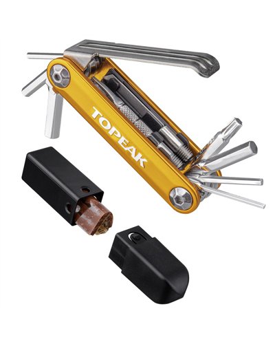Topeak Tubi 11 Combo Bike Multitool + Tire Plug Kit (Set 5 Tire Plug Refill + Case)