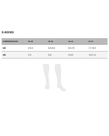 X-Bionic X-Socks Run Fast Running Socks, Opal Black