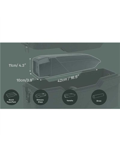 Topeak E-Xplorer TrunkBox Box 8.5 Liters Waterproof eBike Spare Battery Carrier