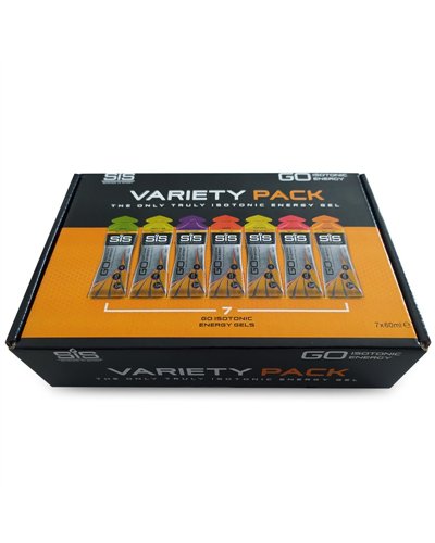 SIS GO Isotonic Energy Gel Variety Pack, 60ml (7 gels box - Expiration Date 30-11-2025)