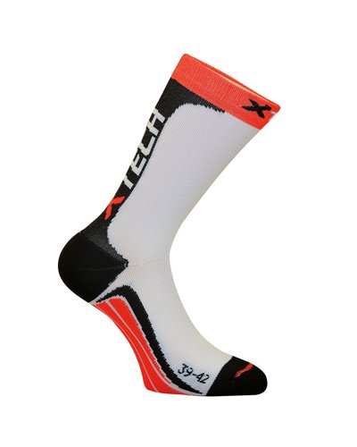 XTech XT66 Multisport Socks Size 35/38, /White/Black/Red