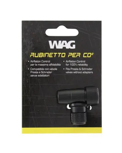 WAG Rubinetto Raccordo in Alluminio per Bombolette CO2
