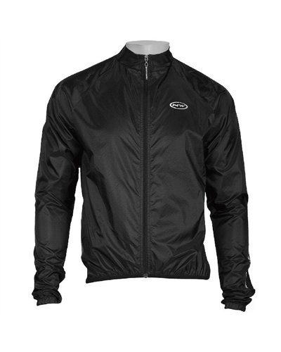 Northwave Breeze Giacca Bici Antivento/Antipioggia, Black