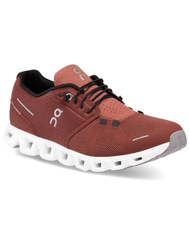 On Cloud 5 Men's Running Shoes, Ruby/Rust