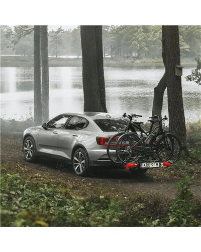 Thule Epos 3 979 13 Pin Plug Foldable Towbar Bike Rack, Black (3 Bikes)